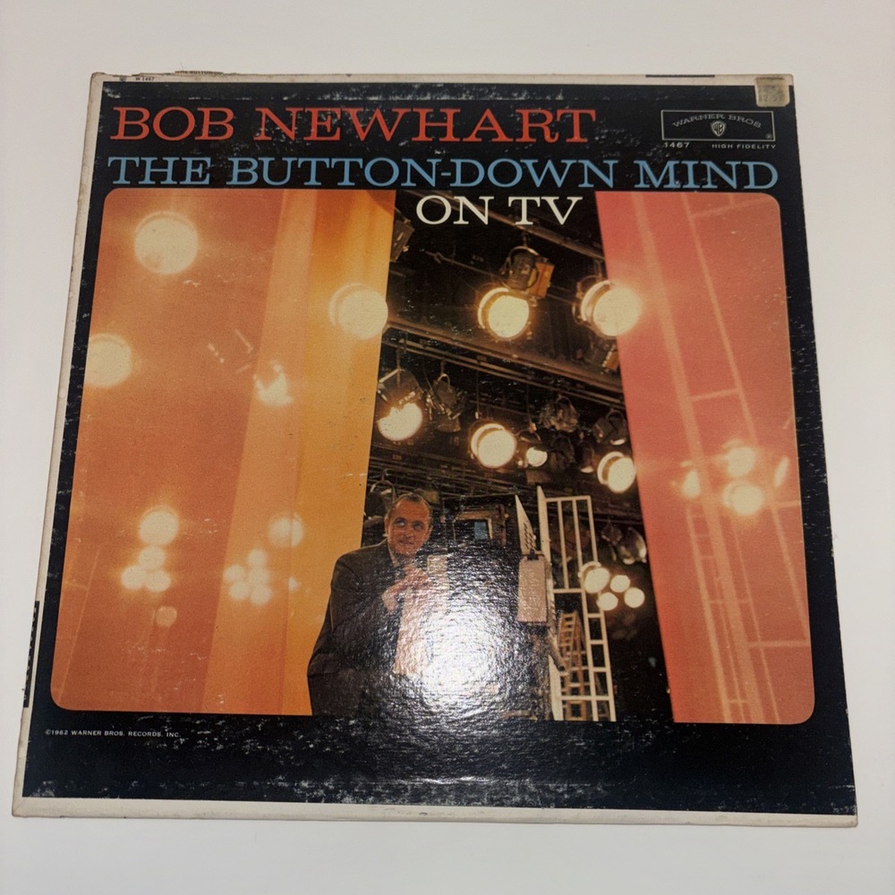 Vintage Record - Bob Newhart – The Button-Down Mind on TV LP 1962 Warner Bros WS